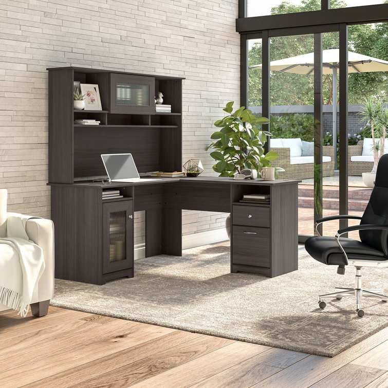 Latitude Run Shelonda L Shaped Executive Desk Reviews Wayfair